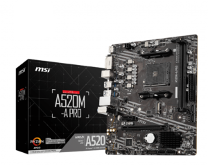 Mother MSI A520M-A PRO DDR4 AM4 (Series 3000/4000/5000) (9927)