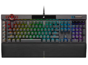 Teclado Corsair K100 RGB Mecanico Switch Corsair OPX Black (1942)