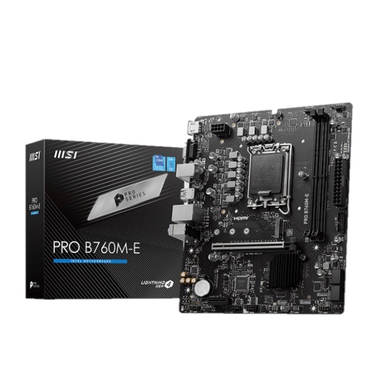 Mother MSI PRO B760M-E DDR5 1700 (12va/13va/14va Gen) (5154)