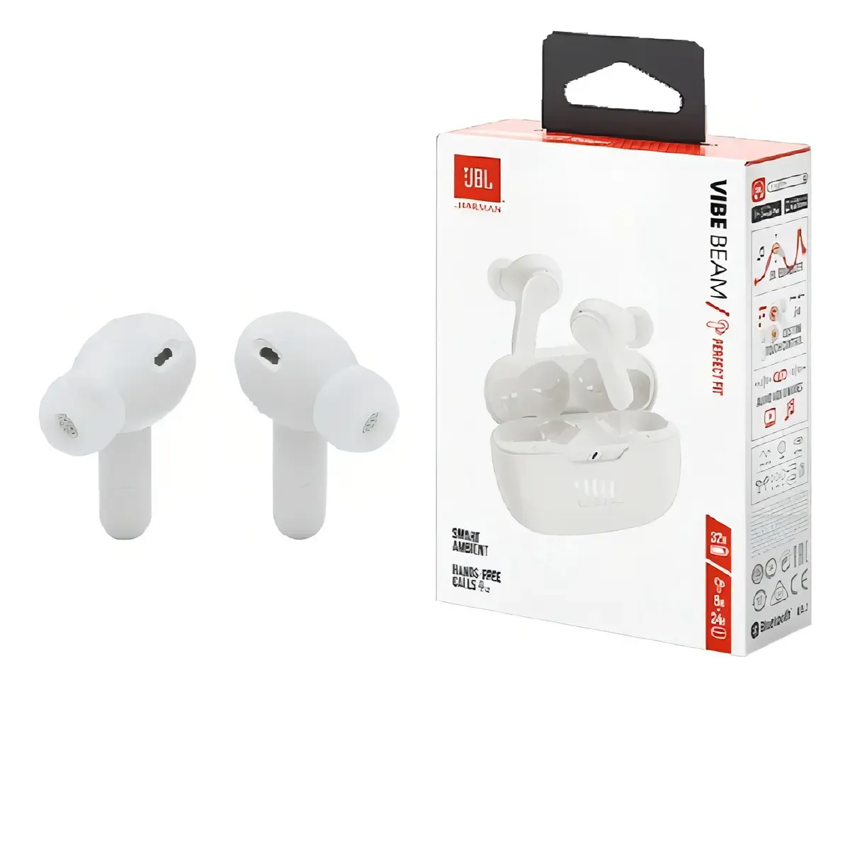 AURICULAR BLUETOOTH JBL WAVE BEAM BLANCO - Imagen 2