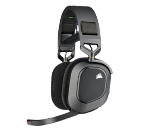 Auricular Corsair HS80 RGB Wireless Spatial Audio Carbon (5940)