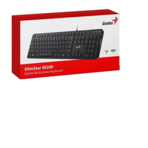 TECLADO GENIUS SLIMSTAR Q200 USB NEGRO