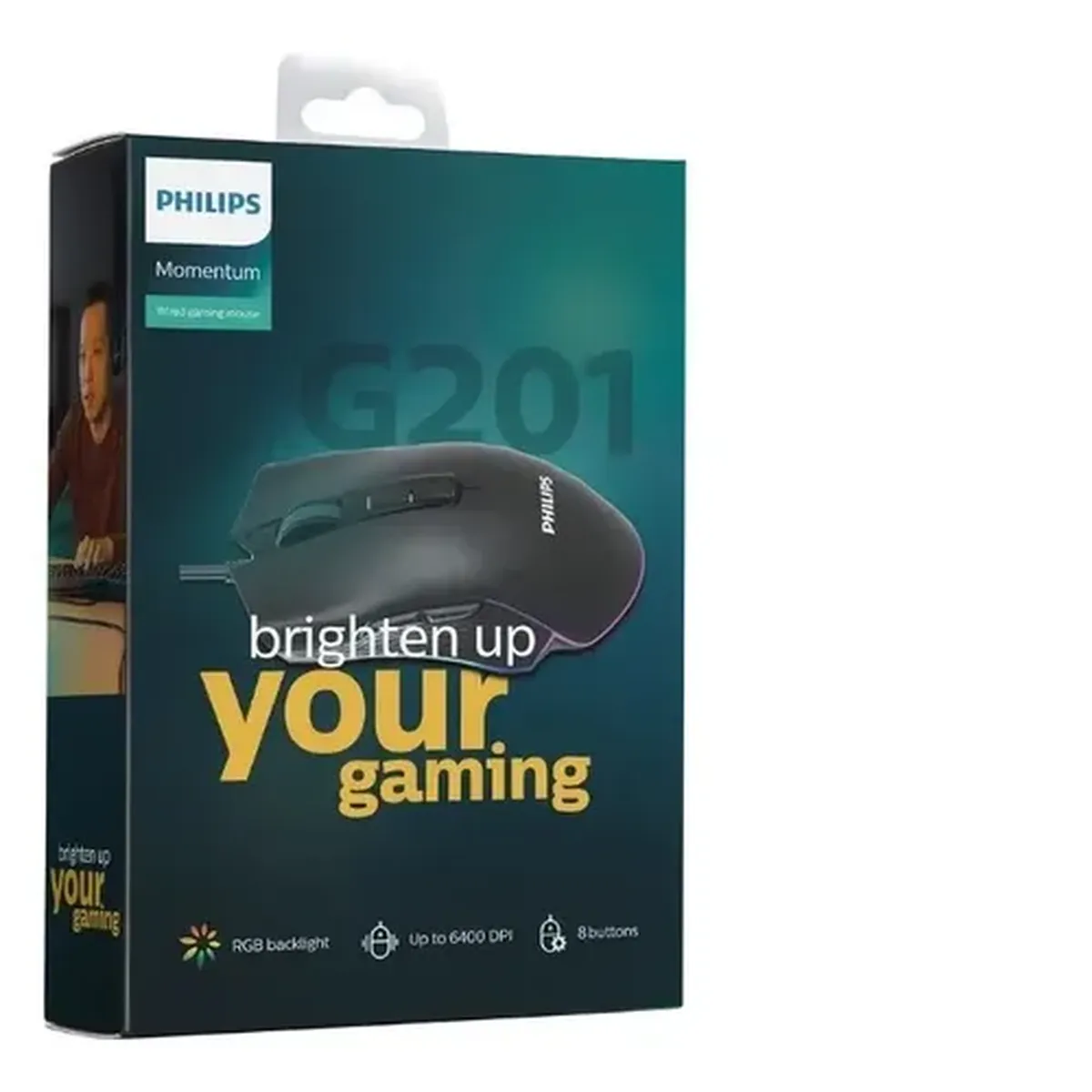 MOUSE PHILIPS G201 SPK9201 GAMING USB