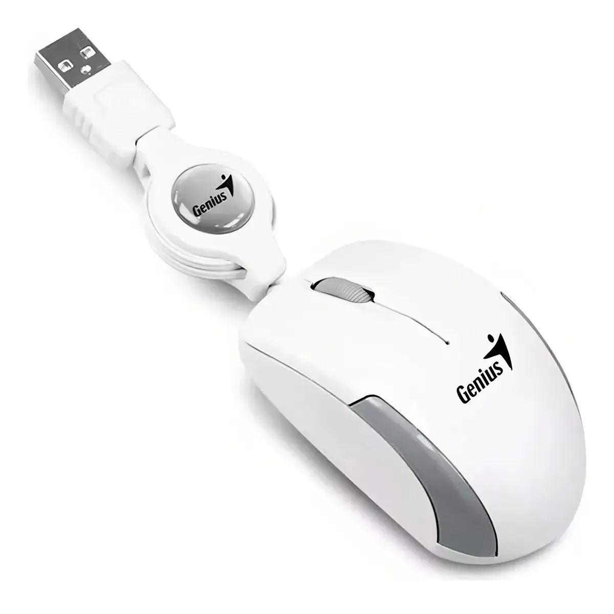 MOUSE GENIUS MICROTRAVELER USB BLANCO