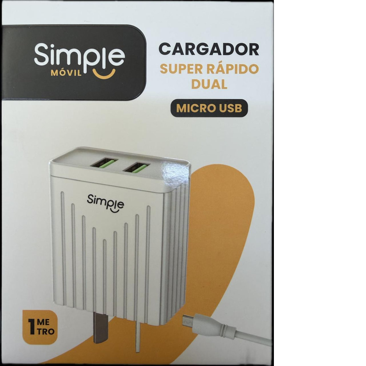 CARGADOR CELULAR SIMPLE MICRO USB