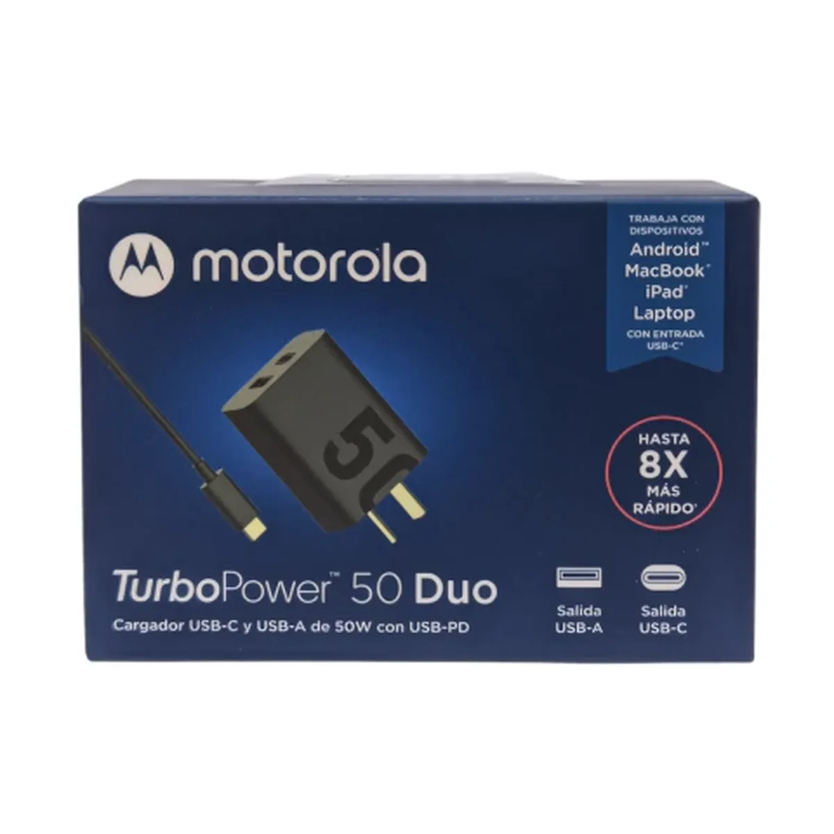 CARGADOR CELULAR MOTOROLA TIPO C DUO 50W