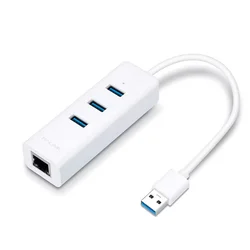TP-Link UE330 Adaptador USB 3.0 de 3 Puertos - Blanco