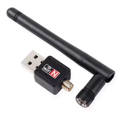 Adaptador Wi-Fi USB Antenas 600Mbps - Negro