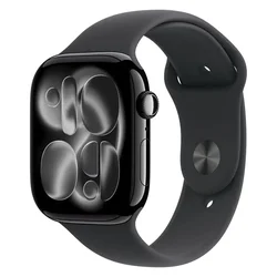 Apple Watch Series 11 MEUW4LW/A Caja Aluminio 46mm Negro Brillante - Sporty Negro S/M
