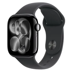 Apple Watch Series 11 MEUX4LW/A Caja Aluminio 46mm Negro Brillante - Sporty Negro M/L