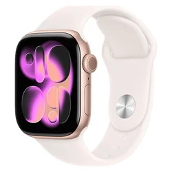 Apple Watch Series 11 MEV74LW/A Caja Aluminio 46mm Oro Rosa - Sporty Blush Claro M/L