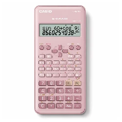 Casio FX-82MS-2-PK Calculadora científica de 12 dígitos, nueva edición, rosa