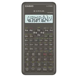 Casio FX-570MS-2-W-DT-V-2ND Calculadora científica de 12 dígitos - Negra