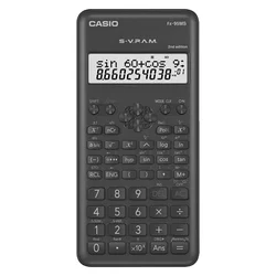 Casio FX-95MS-2-W-DH-V Calculadora científica 2ª edición 12 dígitos - Negra