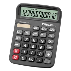 Calculadora Truly 836B-12 de 12 dígitos - Negra