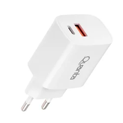 Cargador Quanta QTCACR2 20W USB-A/USB-C - Blanco