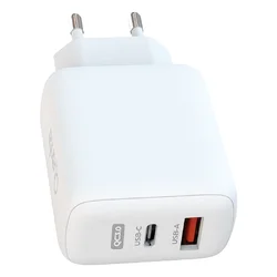 Cargador Quanta QTCCR45 45W USB-A/USB-C - Blanco