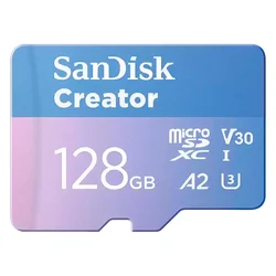 Tarjeta de memoria Micro SD SanDisk Creator de 128 GB y 190 MB - SDSQXAA-128G-GN6MS
