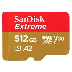 Tarjeta de Memoria Micro SD Sandisk Extreme 512GB 190MBS - SDSQXAV-512G-GN6MA