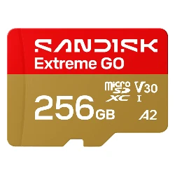 Tarjeta de memoria micro SD SanDisk Extreme GO 256 GB 240 Mbs - SDSQXGN-256G-GN6MN