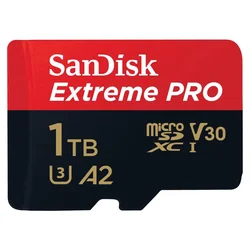Tarjeta de memoria Micro SD Sandisk Extreme Pro de 1 TB y 200 MB - SDSQXCD-1T00-GN6MA