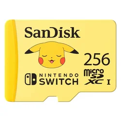 Tarjeta de Memoria SanDisk Nintendo Switch Micro SD 256GB 100Mbs - SDSQXAO-256G-GN6ZK