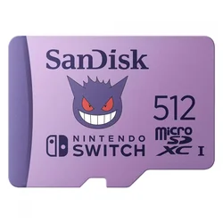 Tarjeta de Memoria Micro SD SanDisk Pokémon Nintendo Switch 512GB 100MBs - SDSQXAO-512G-GN6ZK