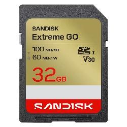 Tarjeta de memoria SD SanDisk Extreme Go de 32 GB y 100 MB - SDSDXGN-032G-GNCIN
