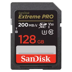 Tarjeta de memoria SD SanDisk Extreme Pro de 128 GB y 200 MB - SDSDXXD-128G-GN4IN