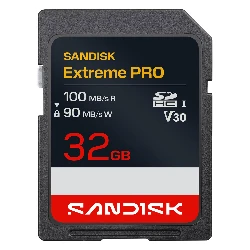 Tarjeta de memoria SD SanDisk Extreme Pro de 32 GB y 100 MB - SDSDXXO-032G-GSCIN