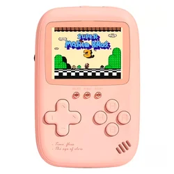 Consola portátil Game Box Power Bank DY-13 500 juegos - Rosa