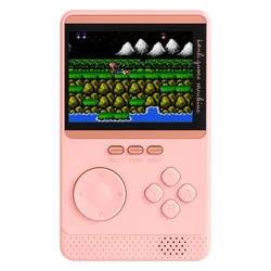 Consola portátil Caja de juegos Power Bank Q18 500 juegos - Rosa