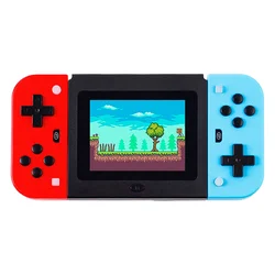 Mini Switch H6 Consola portátil 1000 juegos 2 Controlador inalámbrico - Azul y rojo