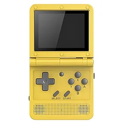 Consola portátil Powkiddy Flip de 16 GB con pantalla de 2,8" - Amarillo
