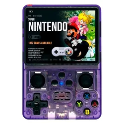 Consola Portátil R35S 64GB 1GB RAM SD 3.5" Pantalla - Púrpura