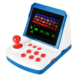 Consola Retro Arcade A6 Plus Display 3.5" 912 Juegos - Blanco y Azul