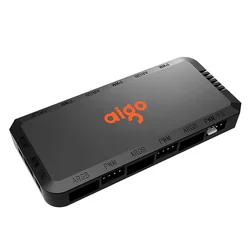 Mando Aigo APC1 6 Puertos ARGB - Negro