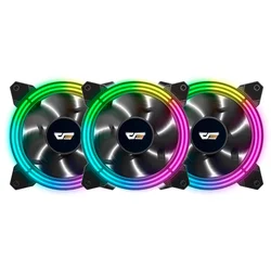 Ventilador de gabinete 3 en 1 darkFlash CF11 Pro ARGB - Negro