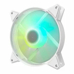 Ventilador de gabinete DarkFlash C6M Aurora Spectrum 12CM ARGB - Blanco