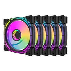 darkFlash INF24 Ventilador de gabinete 5 en 1 - Negro