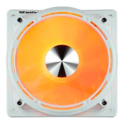 Ventilador de gabinete darkFlash DE8 ARGB individual - Blanco