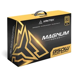 Fuente Arktek AK-ATX850WG ATX 850W 80 Plus Gold PFC Active Full Modular Bivolt - Negro