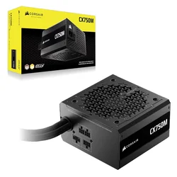 Fuente Corsair CX750M CP-9020311-BR ATX 750W 80 Plus Bonce Semi Modular Bivolt - Negro