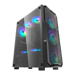 Gabinete Gamer Aigo darkFlash Aquarius Mesh Mid Tower - Negro