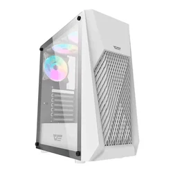 Gabinete Gamer Aigo Darkflash DK150 Mid Tower - Blanco (3 ventiladores ARGB)