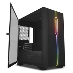 Gabinete Gamer Aigo DarkFlash DLM 23 RGB Mid Tower - Negro