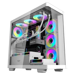 Gabinete Gamer DarkFlash DS900G de torre media - Blanco