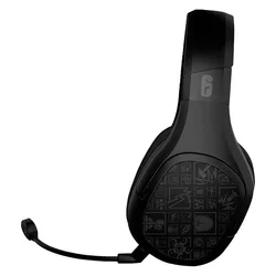 CheckPoint Rainbow Six Siege HX-300 R6-HS-1000 Auriculares inalámbricos - Negro