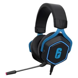 Checkpoint HX-200 R6-HS-1001 Auriculares USB para jugadores - Negro