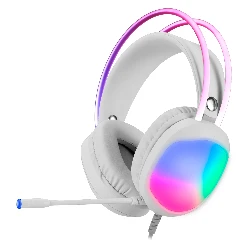 Auriculares USB Gamer Marvo Lumi 40 HG8959 RGB - Blanco